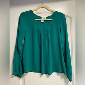 Emerald green blouse